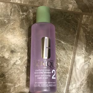 Clinique clarifying lotion twice a day exfoliator